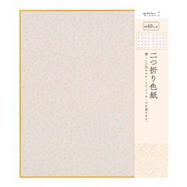 Midori 33137006 Colored Paper, Bi-Fold, Floral, Pink