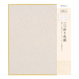 Midori 33137006 Colored Paper, Bi-Fold, Floral, Pink