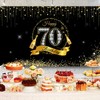 DOKLY Happy 70th Birthday Backdrop Banner 70th Birthday Party Decorative