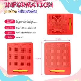 AOUZOVLI 1 x magnetic drawing board, writing board, children's magic board, children's painting board, magic board, children magnetic board, suitable for children and equipped with a set of vision