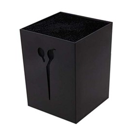 TeamTop Scissor Cube Scissor Case Trimmer Scissors Holder Trimming Interior Scissors Pet Free Storage Beauty Salon Supplies (Black)