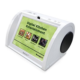 Internet Radio with Hi-Fi Speakers, 8” HD Touch Panel, Audio Book, 15K+ Radio Stations, Streaming Videos, Movies, Music, Auto Wi-Fi, Social Media, Recipes, More Features & Functions