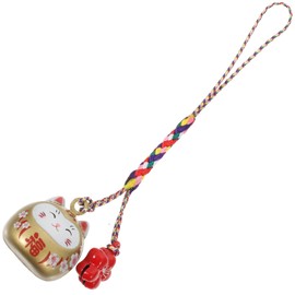 Abaodam Car Decor Car Mirror Hanging Accessories Cute Lucky Cat Pendant Japanese Fortune Lucky Japanese Maneki Neko Cat Hanging Pendant for Car Purse Bag Phone Charm Car Keys Keychain Japanese Decor