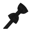 Cardi International Luxury Black Satin Cummerbund and Bow Tie -