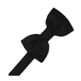 Cardi International Luxury Black Satin Cummerbund and Bow Tie - Cummerbund and Self-tie Bow Tie
