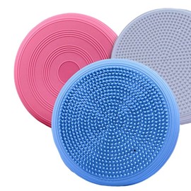 TR double-sided balance cushion 34cm/ prop exercise/ core grip/ massage projection/ full body balance exercise TR double-sided balance cushion gray 2ea