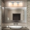BrkNit 3 Light Modern Bathroom Light Fixtures Over Mirror, Chrome