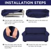 Peryiter 3 Pcs Slipcover Set for Couch Furniture Covers for