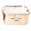 Stainless Steel 101oz(3L)Rectangular Seal Kimchi Food Leakproof Airtight Storage Container