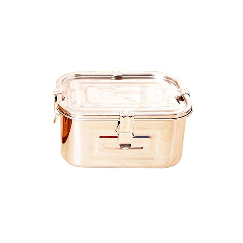 Stainless Steel 101oz(3L)Rectangular Seal Kimchi Food Leakproof Airtight Storage Container