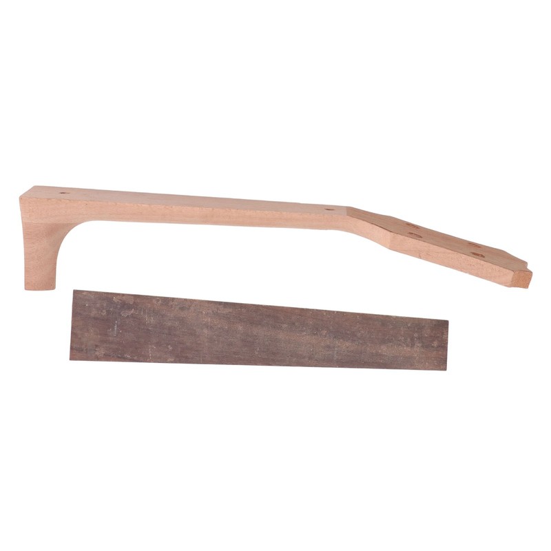 Ukulele Fretboard Neck Set Rosewood Okoume Wood Fingerboard Replacement for
