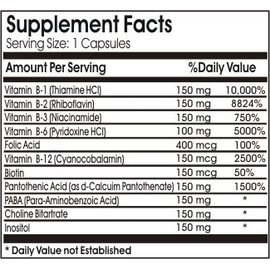 B-Complex 150 // 100 Capsules // Pure // by PureControl Supplements