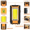 Favorlite 2 Pack 40W 1600LM LED Work Light, Rechargeable Portable