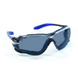 Riley Quadro Protective Safety Glasses for Work – Lightweight Sports Style UV Resistant Clear Safety Goggles with Panoramic Lens