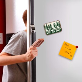 Desperate Enterprises Who Cut One Refrigerator Magnet - Funny Magnets for Office, Home & School - Made in The USA