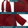 Premium Fleece Blanket with Sleeves by Pavilia | Warm, Cozy,