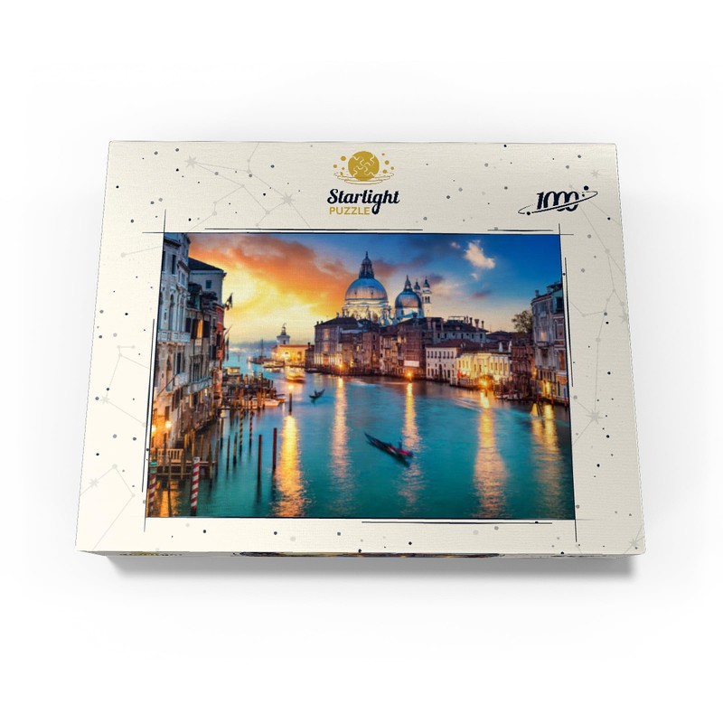 夕暮れのゴンドラと大運河 イタリア - プレミアム1000ピースジグソーパズル 大人用
