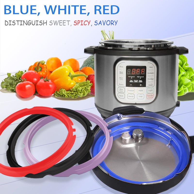 Beaquoei 4 Pack 3 Qt Sealing Ring for Instant pot