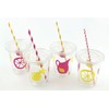 Pink Lemonade Party Cups Set of 12 Disposable for Lemon