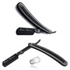 Professional Barber Hair Shaving Razor Straight Edge Folding Knife -