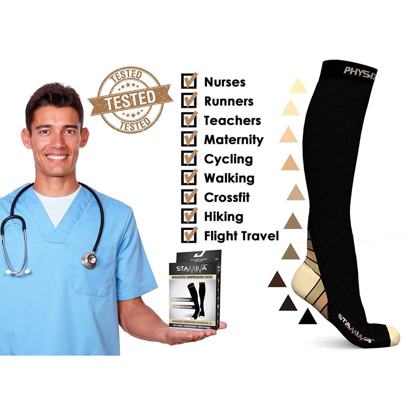 Physix Gear Compression Socks - Best Men & Womens Compression