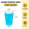 RACETOP 500 Pack 9 oz Plastic Cups, Clear Disposable Plastic
