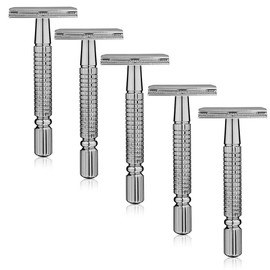 Impeccable Perfection With this Double Edge Safety Razor Gift Set by Drs ProChoice. A Great Gift For Men, Women, and Teens. (5 Individually Boxed Units)