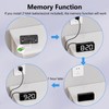 HOMVILLA Alarm Clock, Mains Powered Alarm Clock with Adapter -