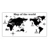 DaraBaby Mapa Mundial Decorativo De Vinil Para Living Y Habitaciones