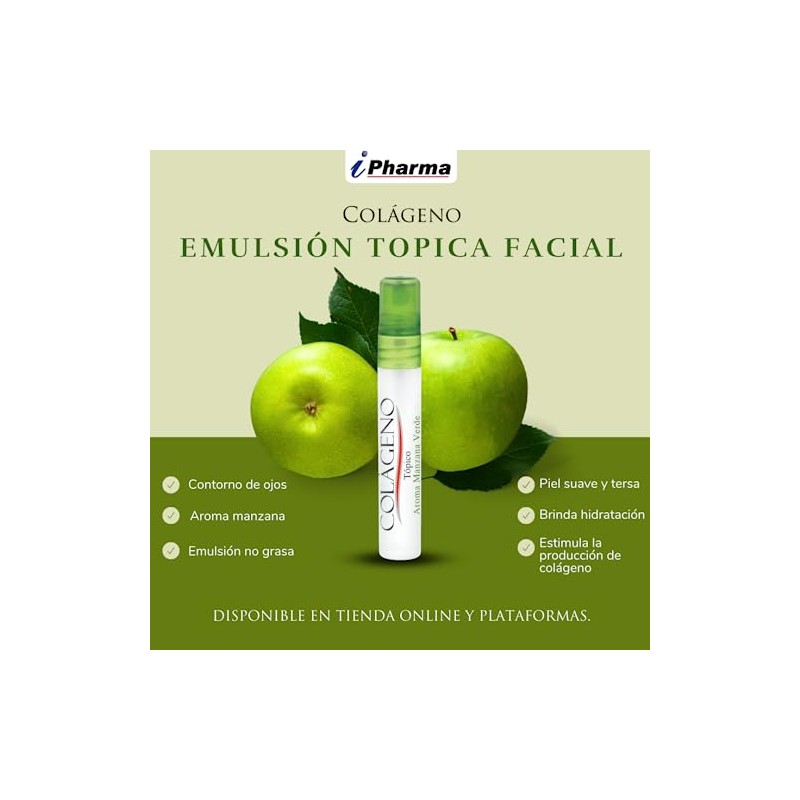 Colágeno Emulsión Tópica Facial Aroma Manzana 7 ml