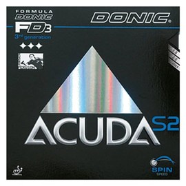DONIC AL049 Table Tennis Acuda S2 Soft Rubber Back Black 2.0