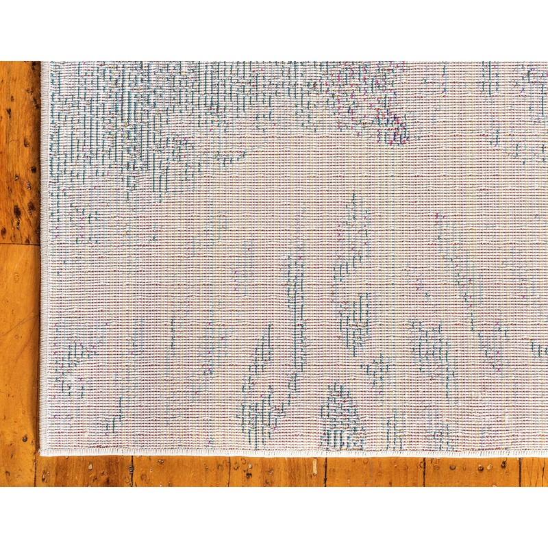 Unique Loom Positano Collection Coastal Modern Coral Lobster Shells Light