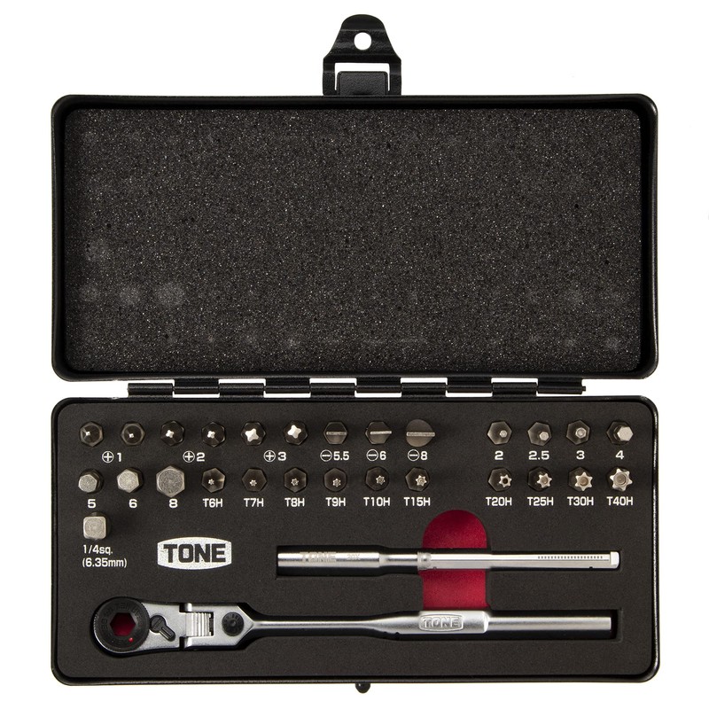 TONE Bit Ratchet Set BRFS27 Bit Insertion & 1/4 inch