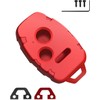 for Honda Key Fob Shell - Compatible with Honda Accord Civic CR-V CR-Z FIT Insight Odyssey Pilot Ridgeline 3 4 Button Keyless Entry Remote - Seamless Fit - Crack-Resistant & Durable (Red, 3 Button)