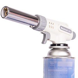 Butane Torch Kitchen Blow Lighter, Culinary Cooking Torch Professional Adjustable Flame with Reverse use for Cooking, BBQ, Baking, Brulee, Creme, DIY Soldering Gas Not Included