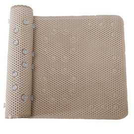 Bathtub Mat Non Slip 36'' X 17'', Soft Foam Bath Mat for Tub, Bathtub Mat with Drain Holes, Suction Cups Shower Mat (Brown, 36''X17'')