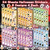 24 Sheets Halloween Stickers, 500+ Stickers Variety Pack