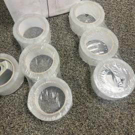 StickyPlus 36 Rolls Carton Sealing Clear Packing Tape Box Shipping - 2 mil 2" x 110 Yards