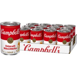 Campbell's Condensed Chicken with White & Wild Rice Soup, 10.5 Ounce Can (Case of 12)