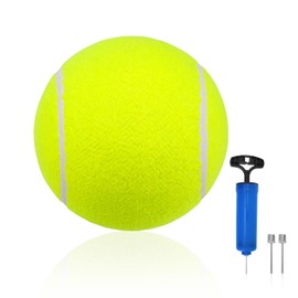 9.45 Inch Giant Herding Ball for Dogs, Extra Large Tennis Ball Big Collie Balls with Pump & 2 Needles Fun Fetch Training for Puppy Pet Corgis Outdoor Toy Gift