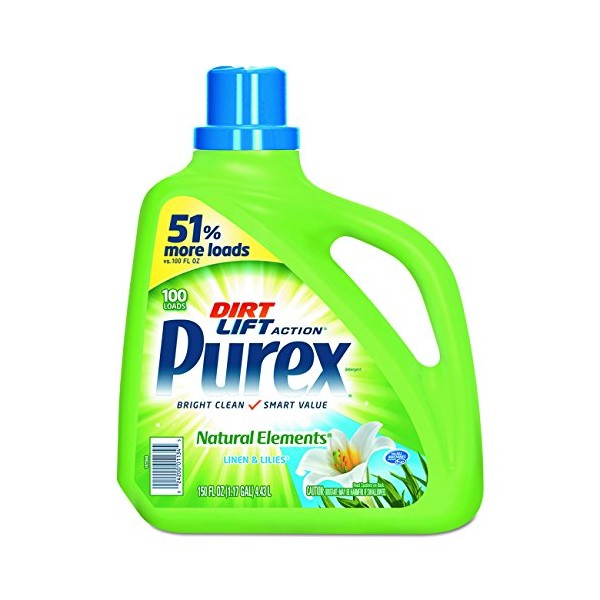 Purex Natural Elements Liquid Detergent Linen and Lilies 4/150oz