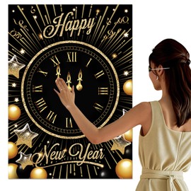 WEEPA New Year's Eve Game 2026 Happy New Years Eve Countdown Clock Games Party Decorations Supplies
