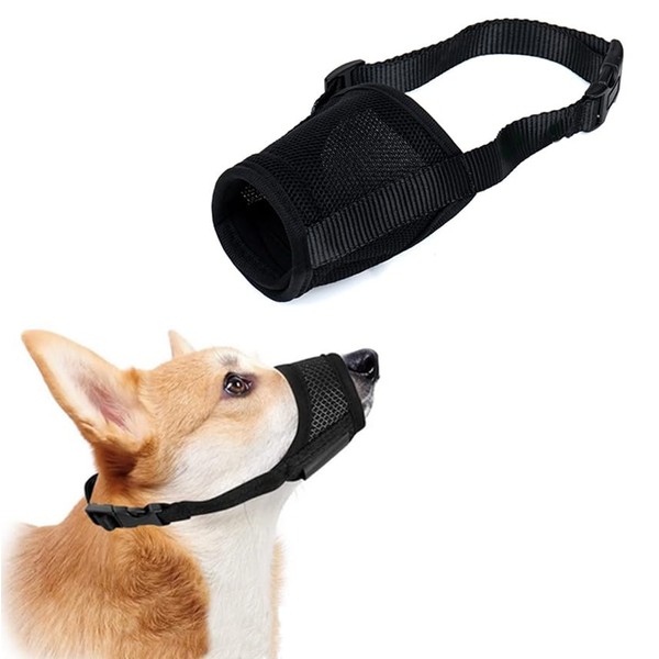 PetnBeyond Soft Dog Muzzle - Comfortable Breathable Muzzle for Large