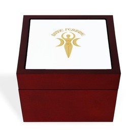 CafePress Divine Feminine Memory Keepsake Jewelry Box, 5"x5"x3.75"