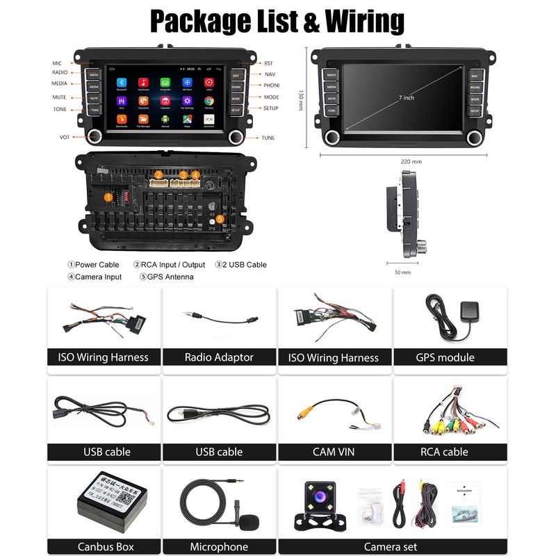Android Car Stereo for VW Volkswagen Seat Golf Passat Jetta