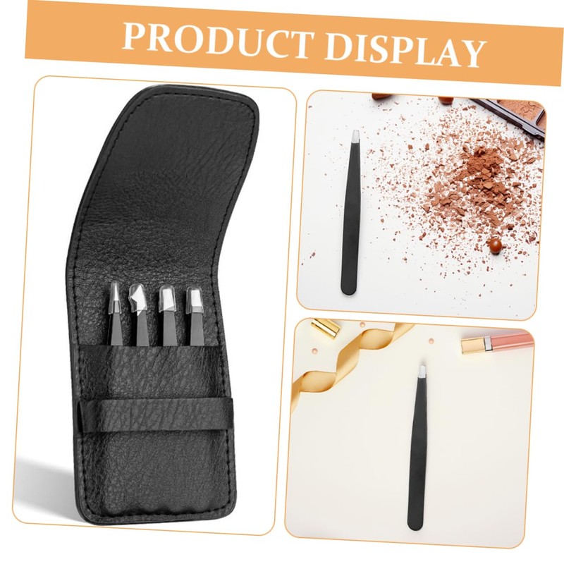 OHPHCALL Precision Eyebrow Tweezers Set Stainless Steel Tip for Hair