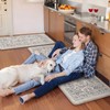 KIMODE Anti Fatigue Kitchen Mats for Floor, Boho Floral Kitchen