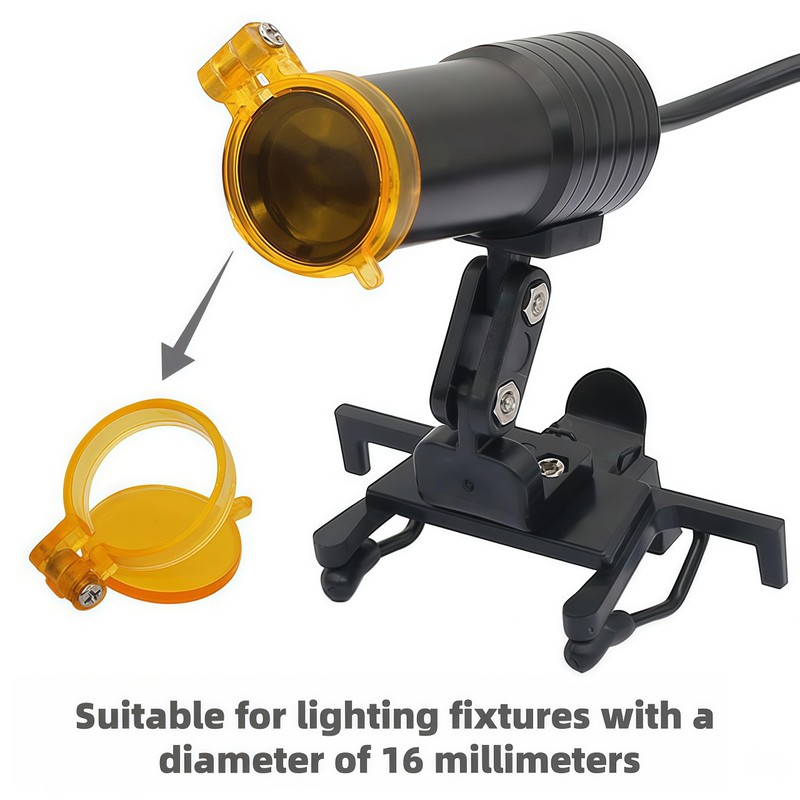 2PCS Yellow Filter for LED Head Light Lamp Dental Loupes
