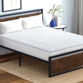 Vibe Cooling Quilted Memory Foam Mattress Pad, Queen