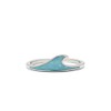 Pura Vida Silver-Plated Enamel Wave Stackable Ring - Brass Band